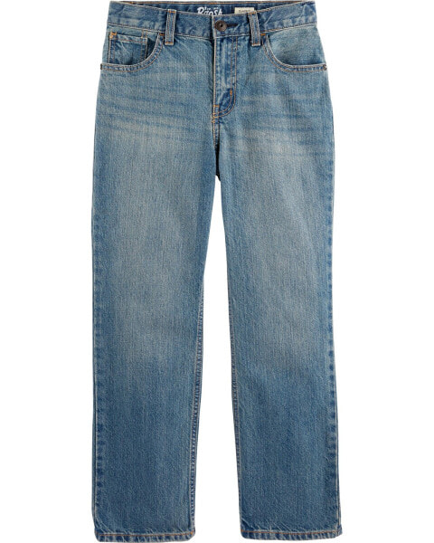 Baby Medium Wash Straight-Leg Jeans 6-9M