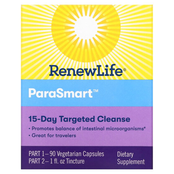 Средство для очищения организма Renew Life ParaSmart Cleanse, курс на 14 дней