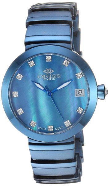 Paris Women's Glam Collection Swiss-Quartz Stainless-Steel Strap Blue 16.3 Ca...