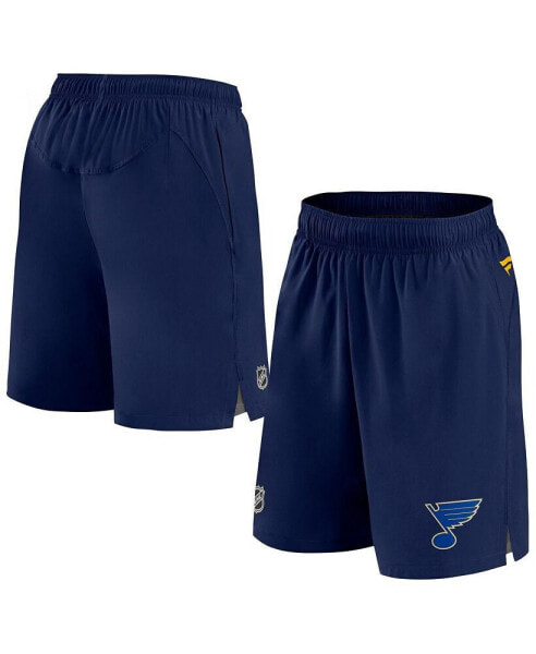 Men's Navy St. Louis Blues Authentic Pro Rink Shorts