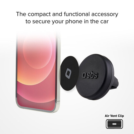 SBS Universal magnetic car holder - Mobile phone/smartphone - Passive holder - Car - Black