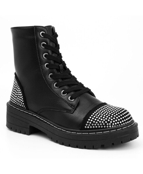 Women's Kalina Studded Combat Boots