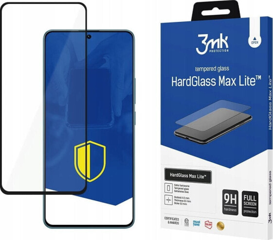 3MK 3mk tvrzené sklo HardGlass Max Lite pro Redmi Note 13 4G, černá