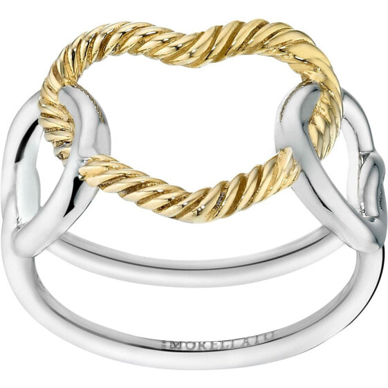 Украшение Morellato Sagx16012 Ring из стали с циферблатом цвета серебра и золота, диаметром 12 мм. Essenza AN, размер SS + YG 012.