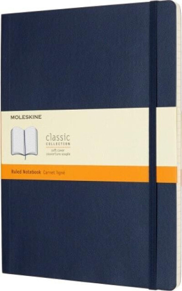 Moleskine Notes MOLESKINE XL (19x25cm) w linie, miękka oprawa, sapphire blue, 192 strony, niebieski