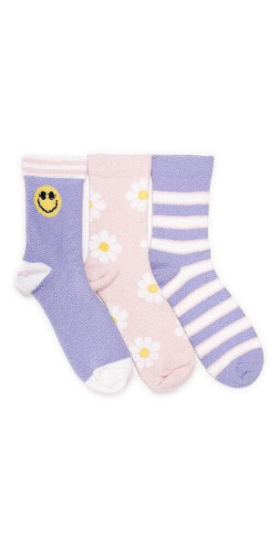 Women's 3 Pack Cozy Compression Crew Socks