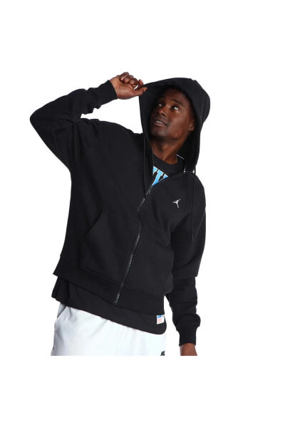 Толстовка Nike M Jordan Essential Fleece Ess Flc Fz Hoodie Erkek Siyah Городская Sweatshirt DQ7350-010