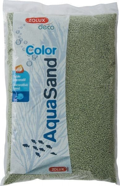 Грунт для аквариума Zolux Aquasand Color пастельно-зеленый 1кг