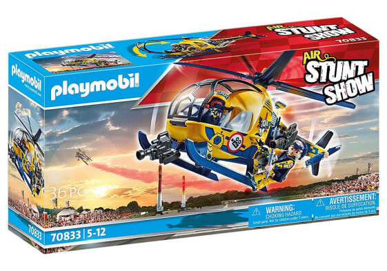PLAYMOBIL Playm. Air Stuntshow Filmcrew-Helikopter| 70833