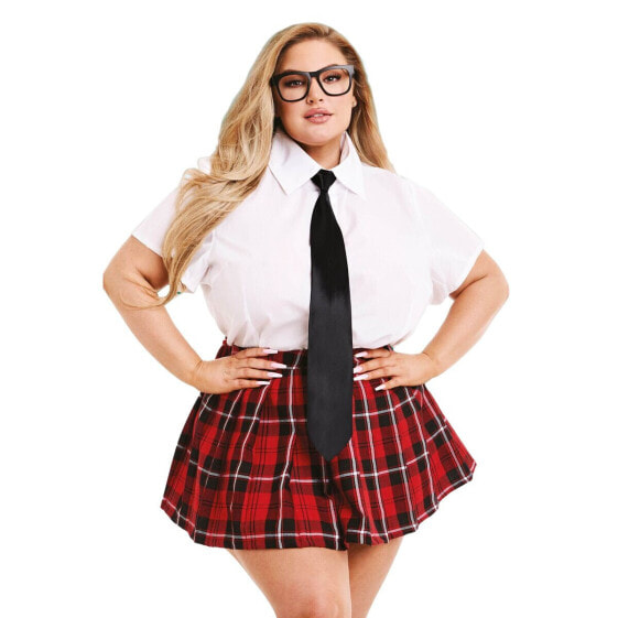 Эротический костюм Teacher’s Pet School Girl Красный Queen size