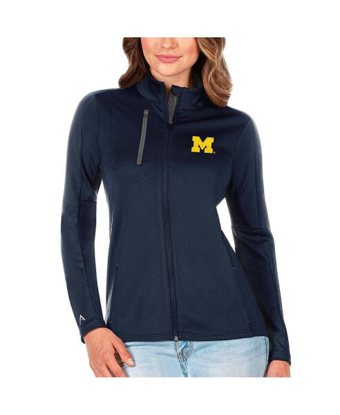 Women's Navy/Graphite Michigan Wolverines Generation Full-Zip Jacket