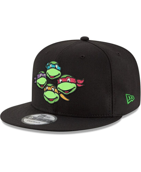 Men's Black Teenage Mutant Ninja Turtles 9FIFTY Adjustable Snapback Hat