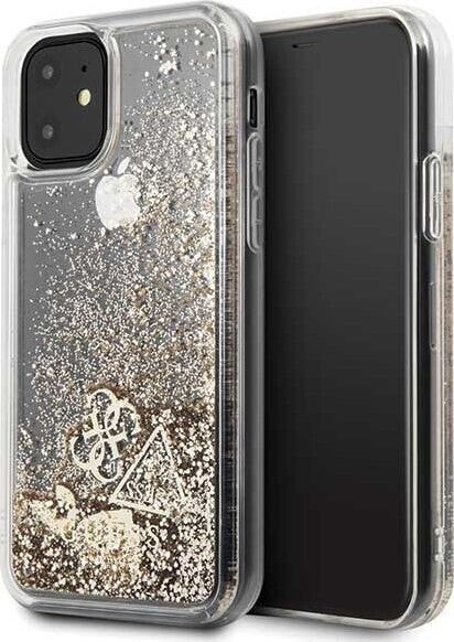 Guess Guess GUOHCN61GLHFLGO iPhone 11 gold/złoty hardcase Glitter Charms