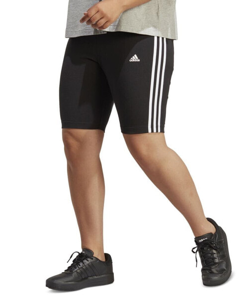 Plus Size Essentials 3-Stripes Bike Shorts