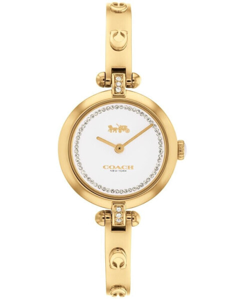 Наручные часы Olivia Burton Quartz Carnation Gold-Tone Stainless Steel Bracelet Watch 25.5mm x 20.5mm.