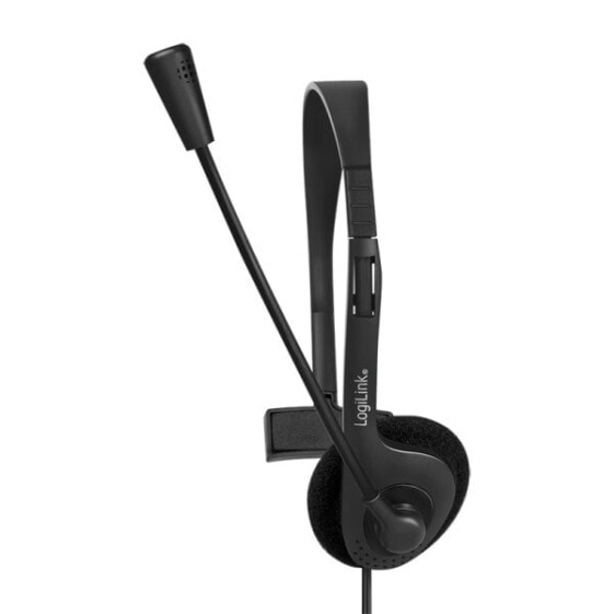 Игровая гарнитура LogiLink Headset mono mit Mikro 1x 3.5mm Klinke