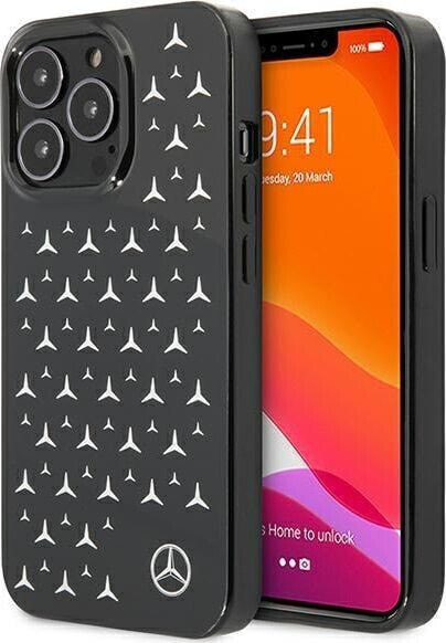 Mercedes Mercedes MEHCP13LESPBK iPhone 13 Pro / 13 6,1" czarny/black hardcase Silver Stars Pattern