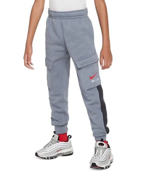 Big Kids Air Standard-Fit Fleece Cargo Joggers