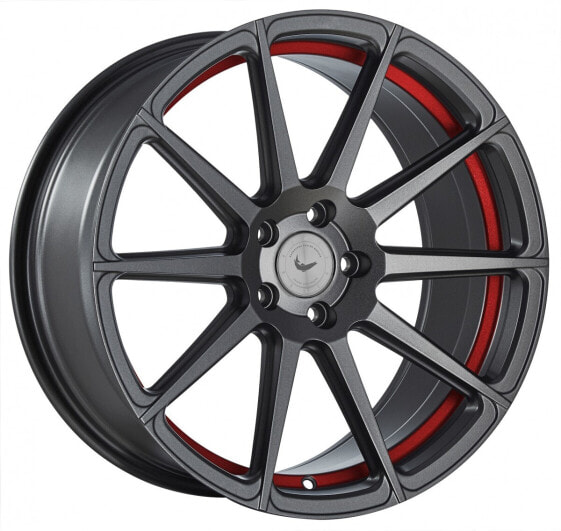 Колесный диск литой Barracuda Project 2.0 mattgunmetal / Undercut Color Trim rot - DS5 9.5x19 ET42 - LK5/112 ML73.1