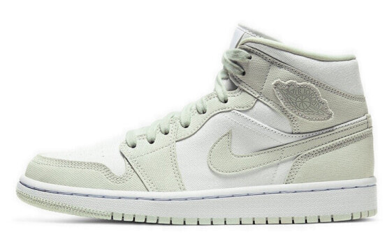 Кроссовки женские Nike Air Jordan 1 Mid Spruce Aura Белый