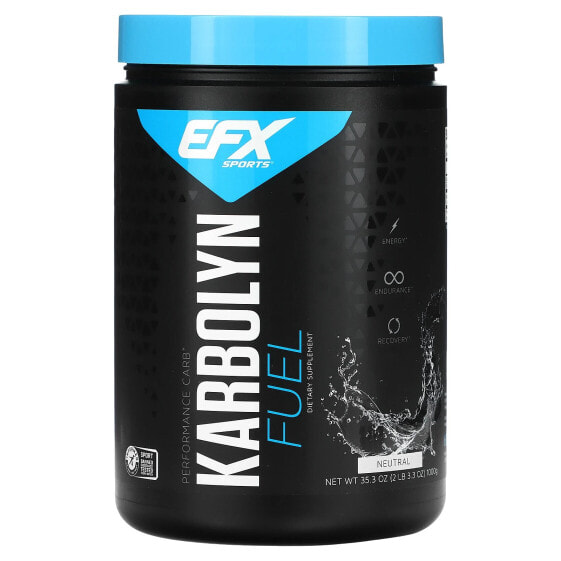 EFX Sports, добавка Karbolyn Fuel, с нейтральным вкусом, 1000 г (2,2 фунта)