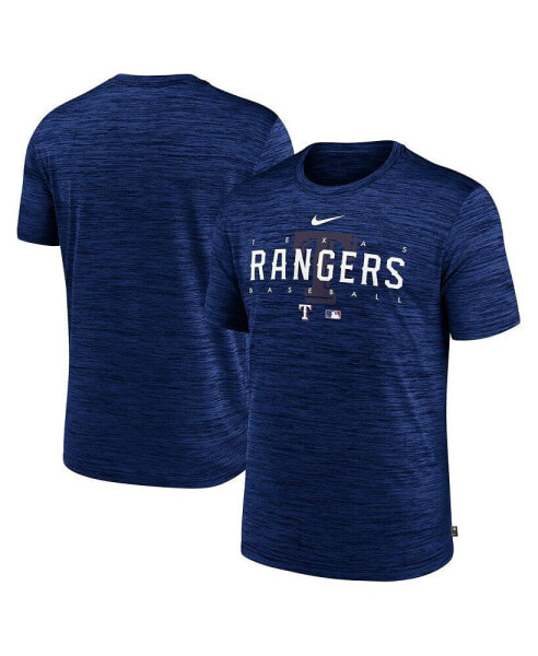 Футболка мужская Nike коллекция Royal Texas Rangers Authentic Collection Velocity Performance