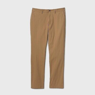 Men's Big & Tall Straight Fit Chino Pants - Goodfellow & Co Tan 40x36