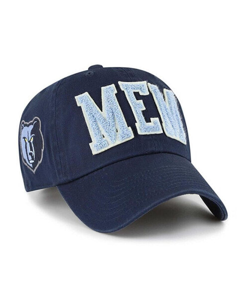 Men's Navy Memphis Grizzlies Hand Off Clean Up Adjustable Hat