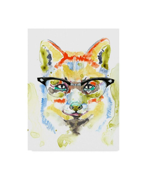 Jennifer Goldberger Smarty Pants Fox Canvas Art - 37" x 49"