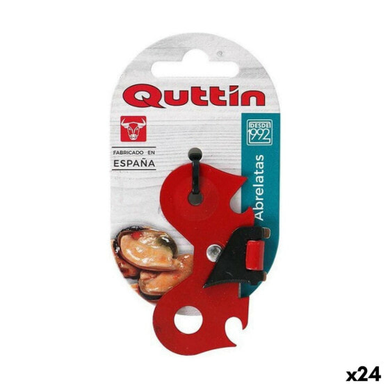 Консервный нож складной Quttin Красный Бабочка 7 x 4 x 0,3 см (24 штуки)