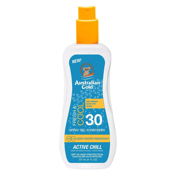 AUSTRALIAN GOLD Active Chill Spray Gel SPF30 237ml Protector