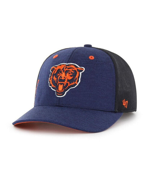 Men's Navy Chicago Bears Pixelation Trophy Flex Hat