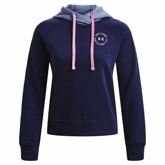 Толстовка с капюшоном женская Under Armour Rival Fleece Тёмно Синий