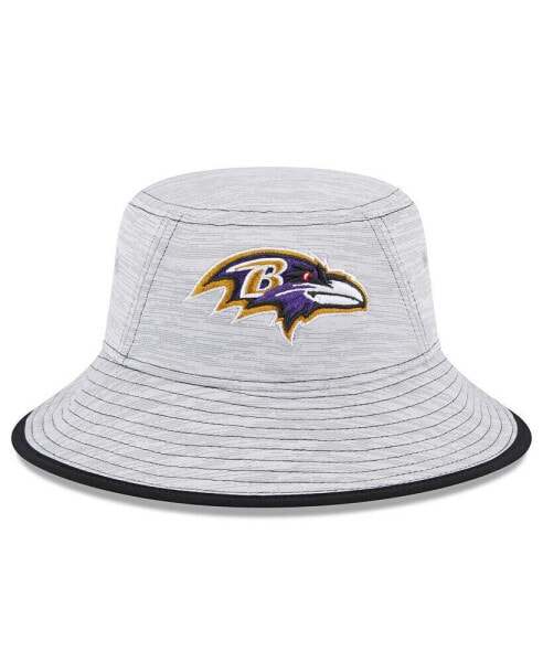 Men's Gray Baltimore Ravens Game Bucket Hat
