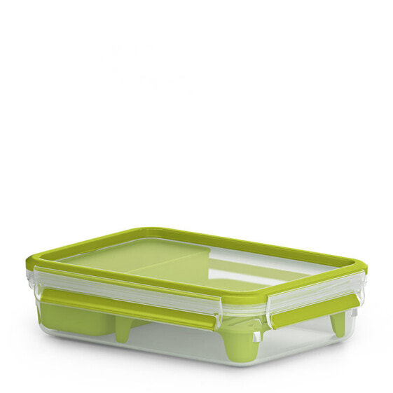 Ланч-контейнер для взрослых Emsa CLIP & GO Зеленый Transparent Полипропилен (PP) Термопластичный эластомер (TPE) Монохромный Прямоугольный
