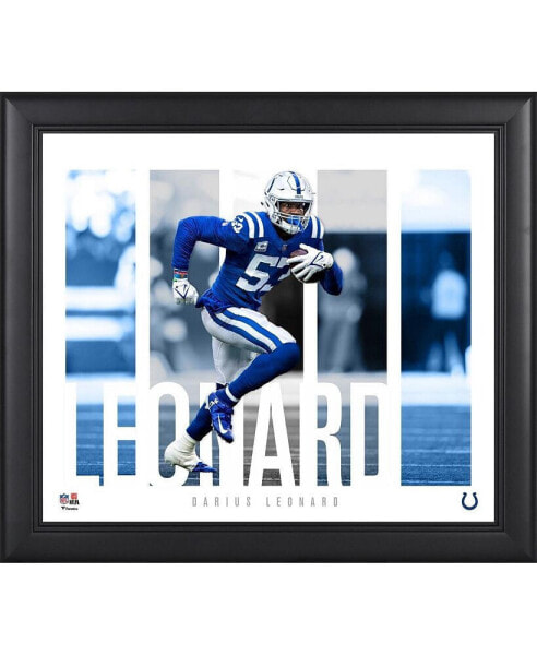 Shaquille Leonard Indianapolis Colts Framed 15" x 17" Player Panel Collage