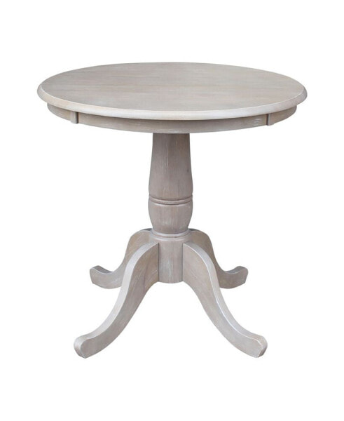 30" Round Top Pedestal Table- 28.9"H