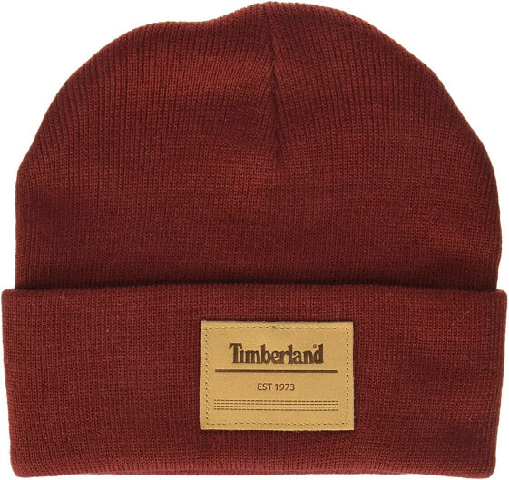Мужская шапка коричневая вязаная Timberland Men's Beanie