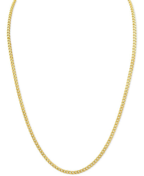 Esquire Men's Jewelry curb Link 24" Chain Necklace, Created for Macy's