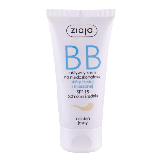 Ziaja BB Cream Oily and Mixed Skin SPF15 50 ml bb creme für Frauen