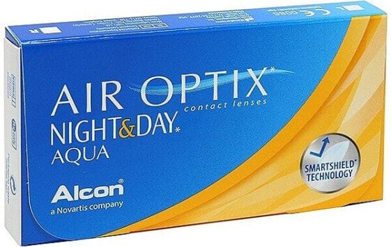 Kontaktlinsen Krümmung 8.6 6 St. - Alcon Air Optix Night & Day Aqua -4.25