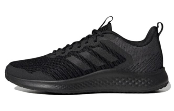 Кроссовки беговые Adidas Fluidstreet черно-серого цвета для мужчин