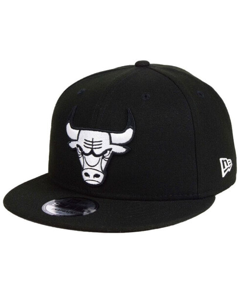 Chicago Bulls Black White 9FIFTY Snapback Cap