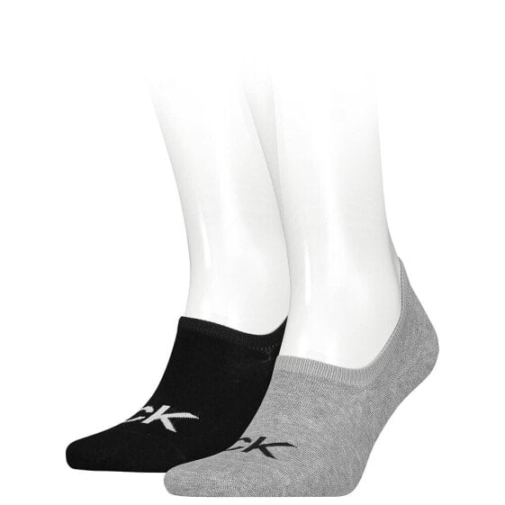 CALVIN KLEIN Footie High Cut Logo socks 2 pairs