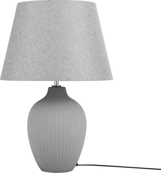 Lampa stołowa Shumee Lampka nocna ceramiczna szara FERGUS