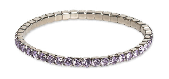 Tennis bracelet with violet crystals Euphoria 32418 VIO