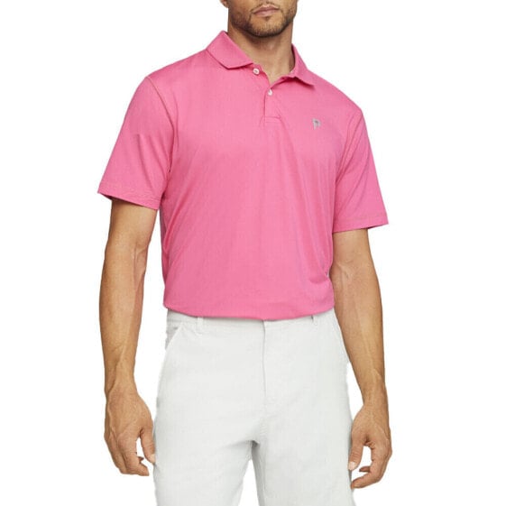 Puma Golf Logo Short Sleeve Polo Shirt X Ptc Mens Pink Casual 53920104