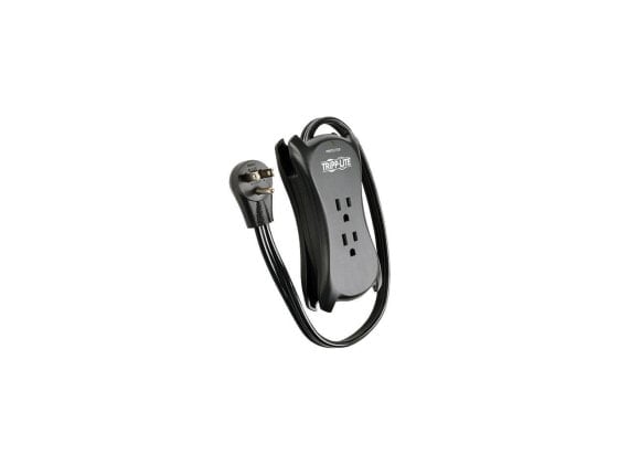 Tripp Lite TRAVELER3USB Protect It! 3-Outlet Travel-Size Surge Protector, 18-in.