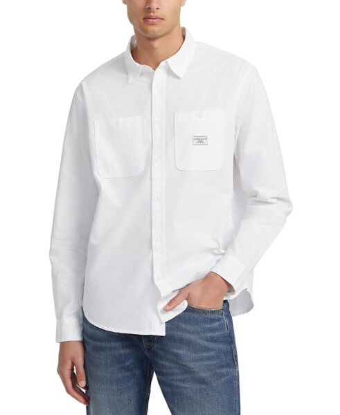 Men's Regular-Fit Solid Button-Down Shirt