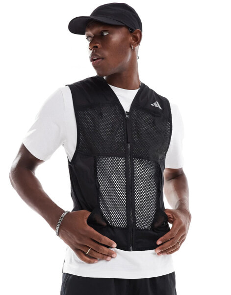 adidas Running ultimate pocket vest in multi